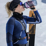 Women's Merino Baselayer Skiundertrøje - Dame - Black/Grey/Magnolia - Gumpel & Co