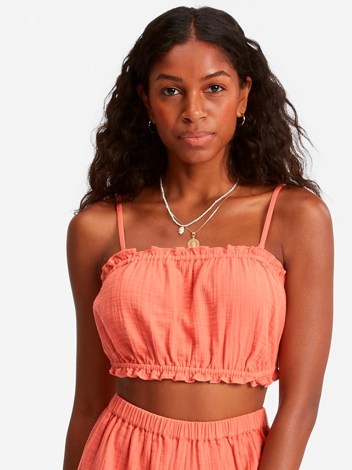 Women's By The Beach Crop Top - Kvinder - Rose Clay - Gumpel & Co