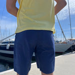 Stretched Quick - Dry Fabric Walkshorts - Herre - Navy - Gumpel & Co