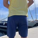 Stretched Quick - Dry Fabric Walkshorts - Herre - Navy - Gumpel & Co