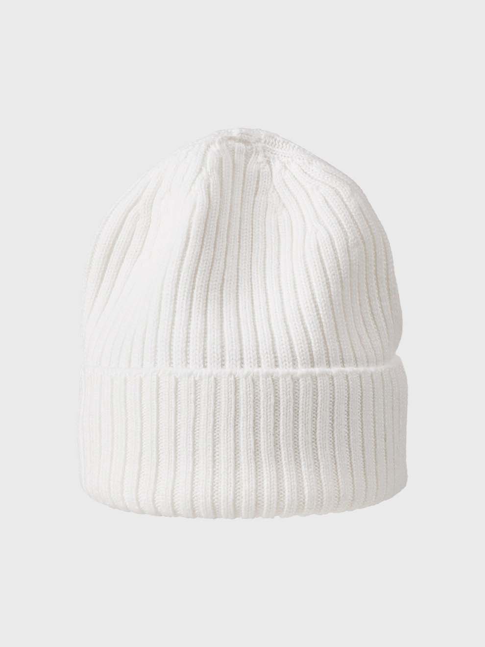 Beanie m. Merino Uld - Unisex - Off White - Gumpel & Co