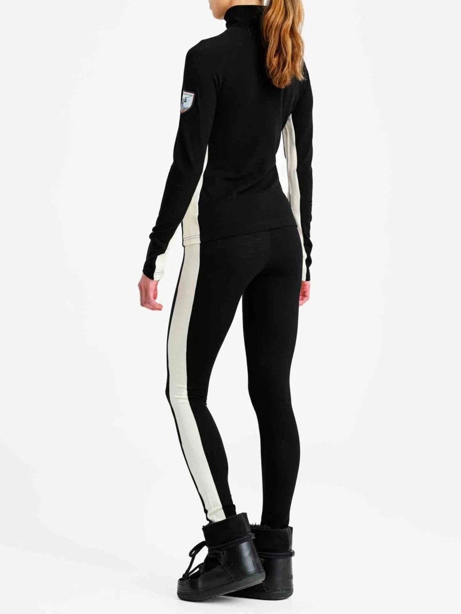 Women's Baselayer merinould leggings - Dame - Black - Gumpel & Co