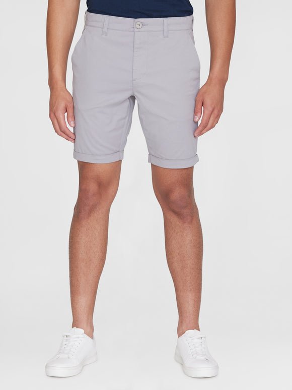 Men's Chuck Regular Chino Poplin Shorts - Herre - Alloy (Grå) - Gumpel & Co