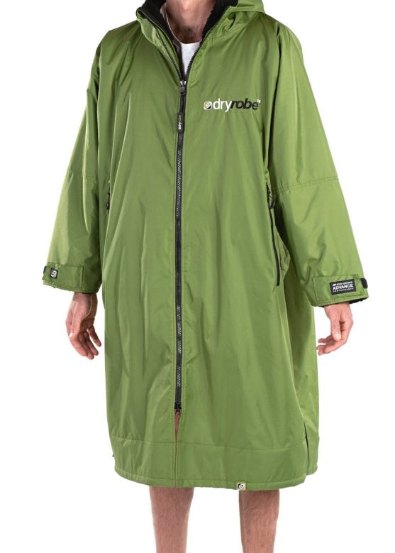 Advance Long Sleeve Surf Poncho - Voksne - Forest Green/Black - Gumpel & Co