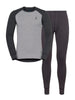 Men's Active Warm Ski Underwear Set - Dark Grey/Grey Melange