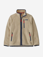 Retro Pile Fleece Sweater - Kids - El Cap Khaki