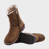 Uppsala Zip Shearling Regular - Womens - Dark Tea - Gumpel & Co