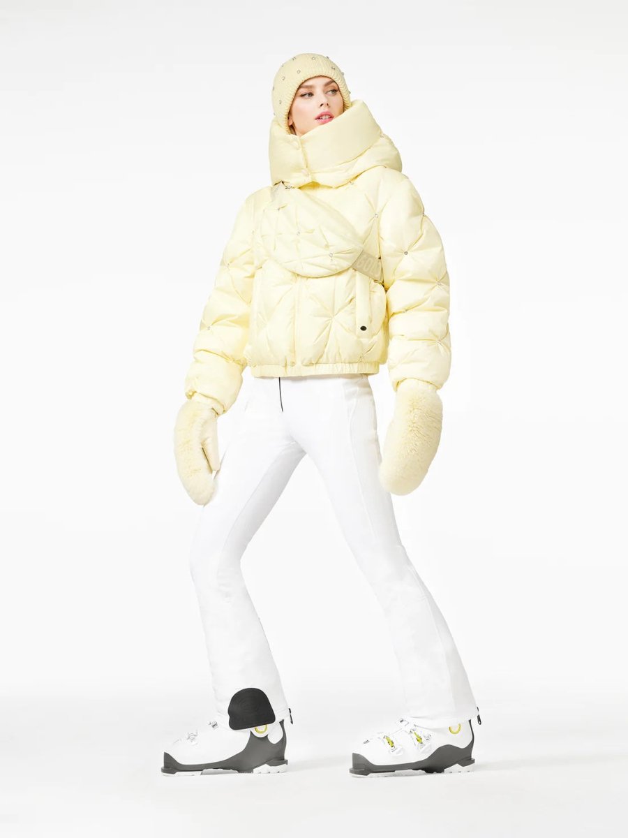 Women's Pippa Softshell Skibukser - Dame - White - Gumpel & Co