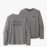 Capilene Cool Daily Graphic UV T-shirt - Herre - Skyline Feather Grey - Gumpel & Co