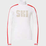 Lucia Long Sleeve Strik - Womens - White - Gumpel & Co