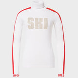 Lucia Long Sleeve Strik - Womens - White - Gumpel & Co