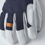 Army Leather Patrol Gauntlet 5 - finger Skihandsker - Unisex - Navy - Gumpel & Co