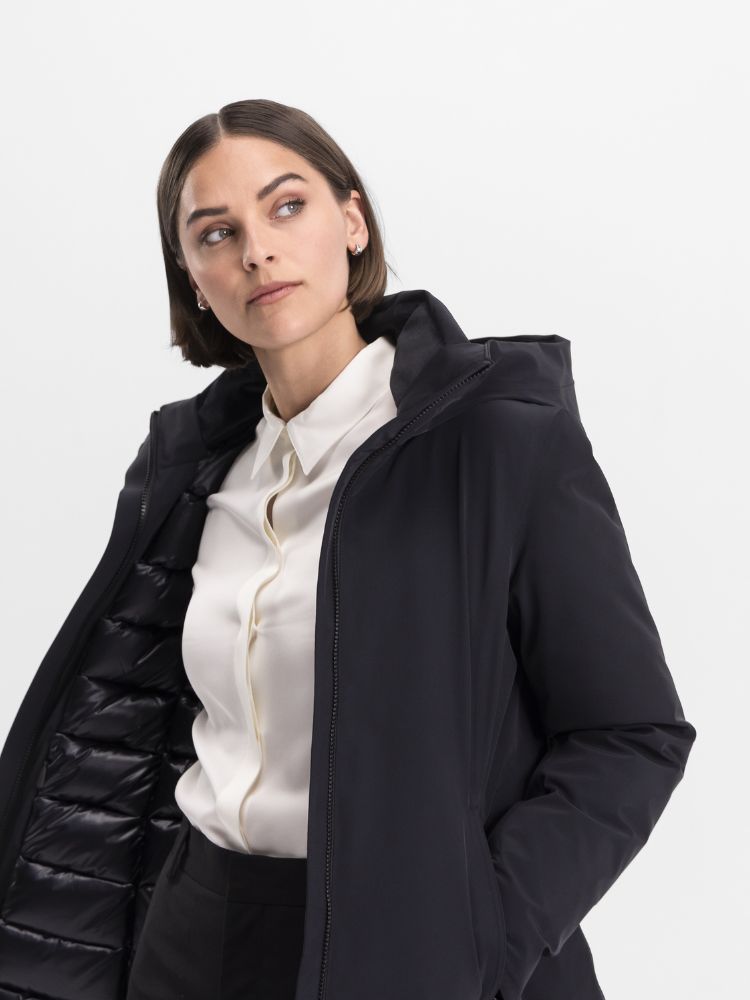 White Heat Frakke - Dame - Dark Sand - Gumpel & Co