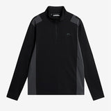 Lukas Quarter Zip Mid - Layer - Black - Gumpel & Co