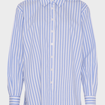 Vigga - Skjorte til damer - White/Powder Blue - Gumpel & Co