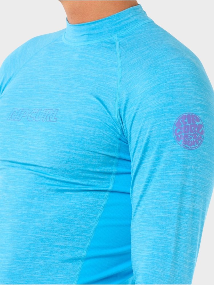 Dawn Patrol UV Long Sleeve Rash Guard - Mænd - Blue Paint - Gumpel & Co