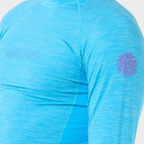 Dawn Patrol UV Long Sleeve Rash Guard - Mænd - Blue Paint - Gumpel & Co