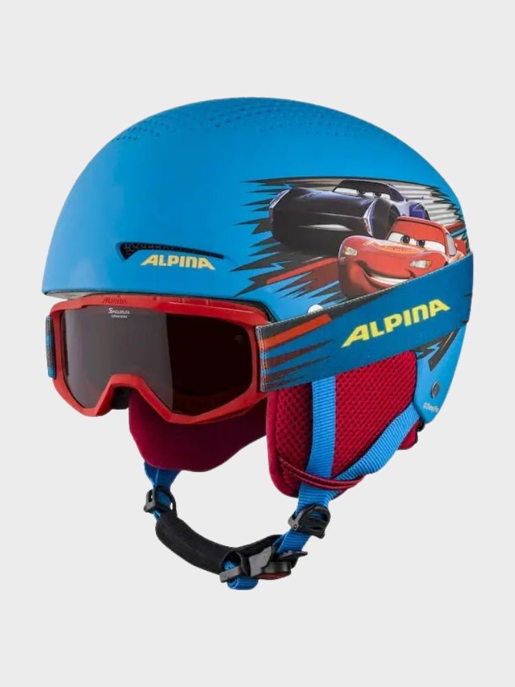 ALPINA Zupo Disney Skihjelm + Briller - Børn - Cars