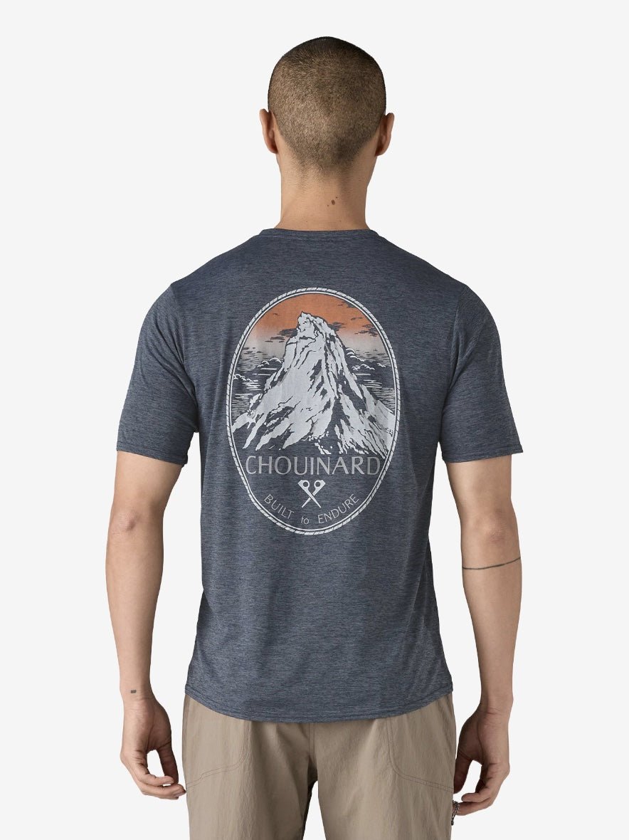 Capilene Cool Daily Graphic T-Shirt - Herre - Smolder Blue - Gumpel & Co