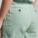 Women's Studios shorts i hør | Dame | Blue Surf - Gumpel & Co