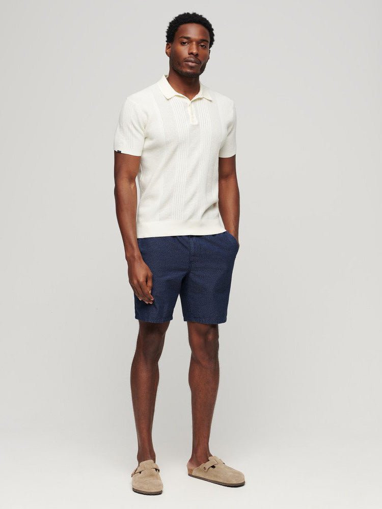 Men's Indigo Bermuda Shorts - Herre - Indigo Dobbie - Gumpel & Co