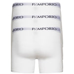 Men's 3 - Pak Bambus Base Boxershorts - Herre - White - Gumpel & Co