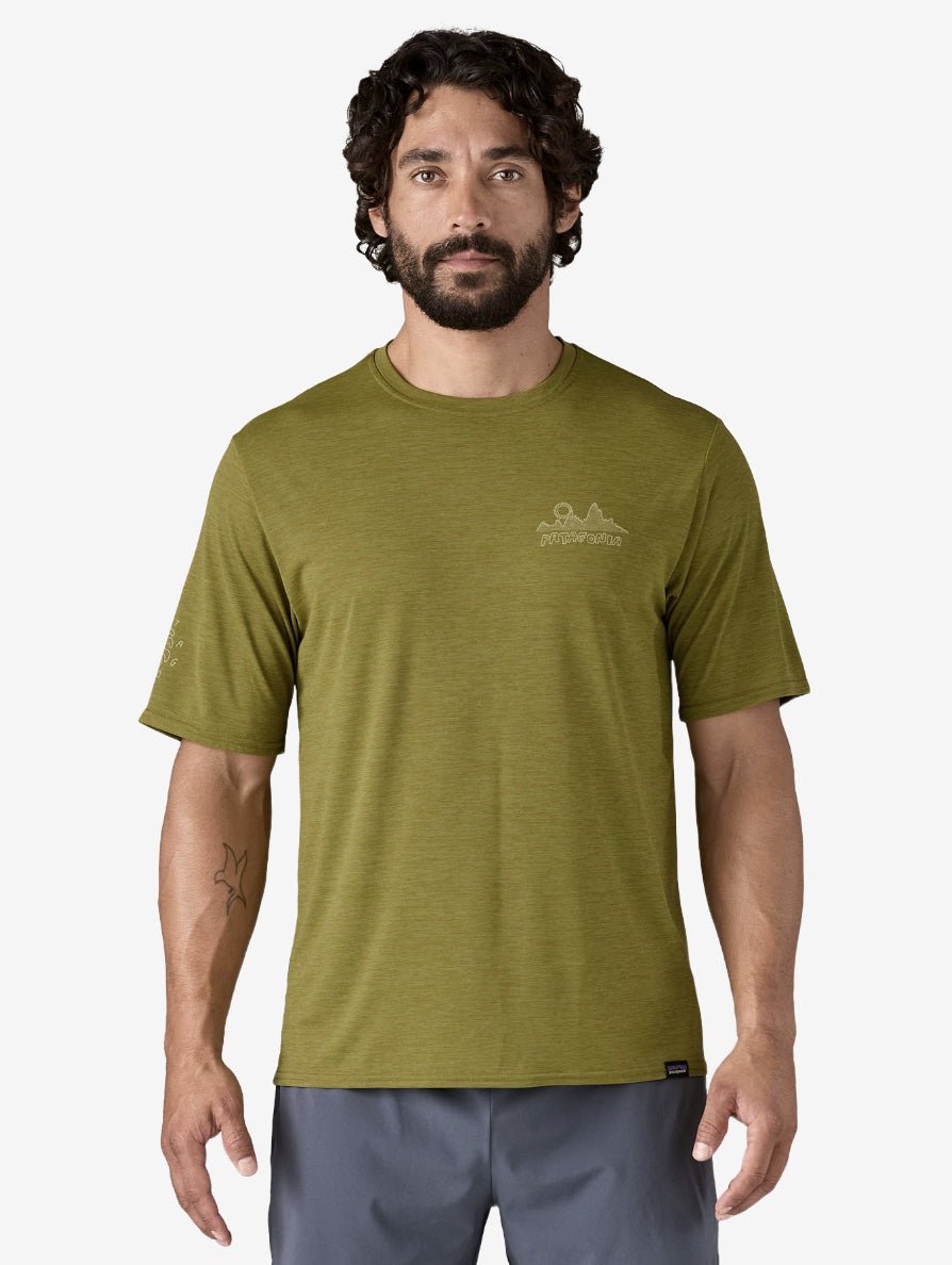 Capilene Cool Daily Graphic Tshirt - Herre - Graze Green - Gumpel & Co
