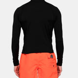 Men's Long Sleeve UPF 50 Crew Neck Rashguard | Herre | Black - Gumpel & Co