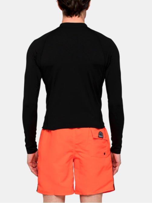 Men's Long Sleeve UPF 50 Crew Neck Rashguard | Herre | Black - Gumpel & Co