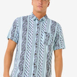 Fun Times Short Sleeve Shirt - Herre - Light Aqua - Gumpel & Co