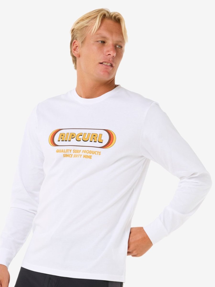 Icons Of Surf Long Sleeve UV Tee - Herre - White - Gumpel & Co