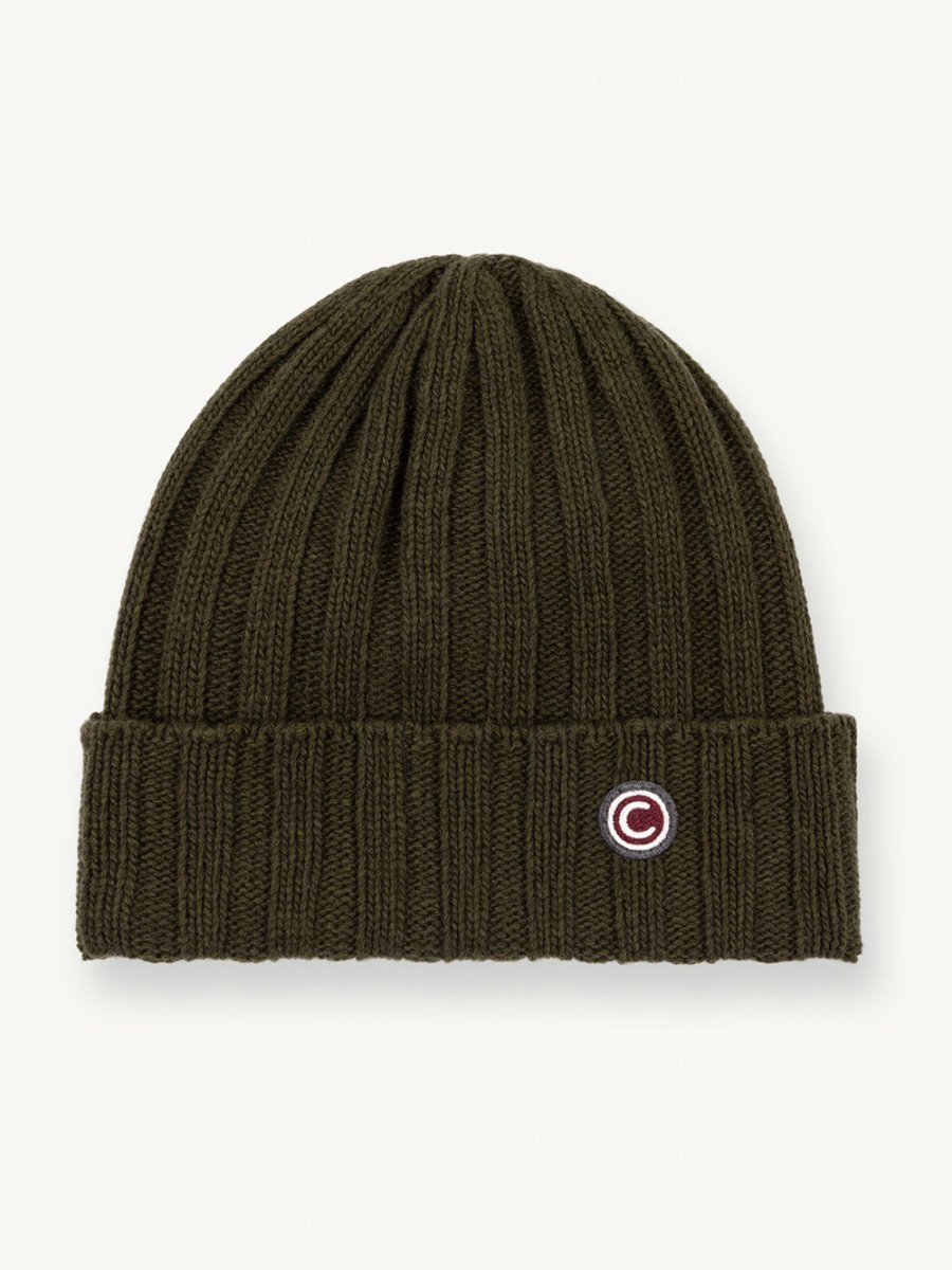 Uld og Cashmere Strikhue - Bush (naturgrøn) - Gumpel & Co