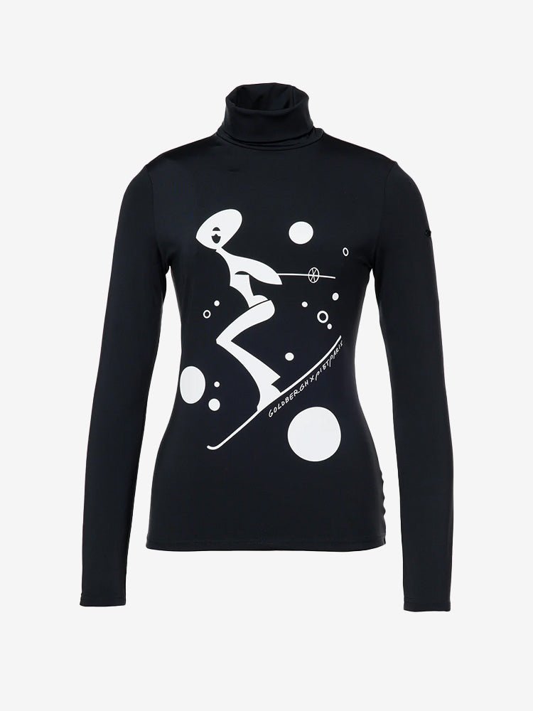 Fatale Long Sleeve Turtleneck - Dame - Black - Gumpel & Co