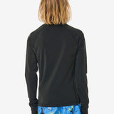 Icons UV Brushed Long Sleeve Rash Vest - Børn - Black - Gumpel & Co
