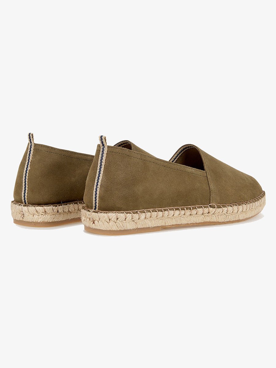 Men's Palma Læder Espadrillos - Herre - Khaki - Gumpel & Co