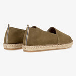 Men's Palma Læder Espadrillos - Herre - Khaki - Gumpel & Co