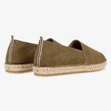 Men's Palma Læder Espadrillos - Herre - Khaki - Gumpel & Co
