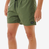 Offset Volley 15 Boardshort - Herre - Dark Olive - Gumpel & Co