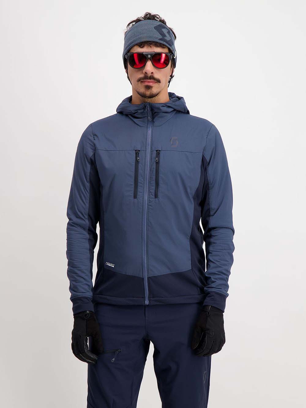 Men's Explorair Alpha Hoddy - Herre - Metal Blue/Dark Blue - Gumpel & Co