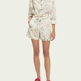 Women's High Rise Mini - length Shorts - Dame - Wilder White - Gumpel & Co