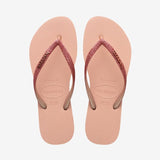 Slim Glitter II Klipklapper - Dame - Pink/Pink - Gumpel & Co