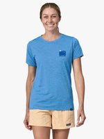 Capilene Cool Daily Graphic UV Tshirt - Women - Blue