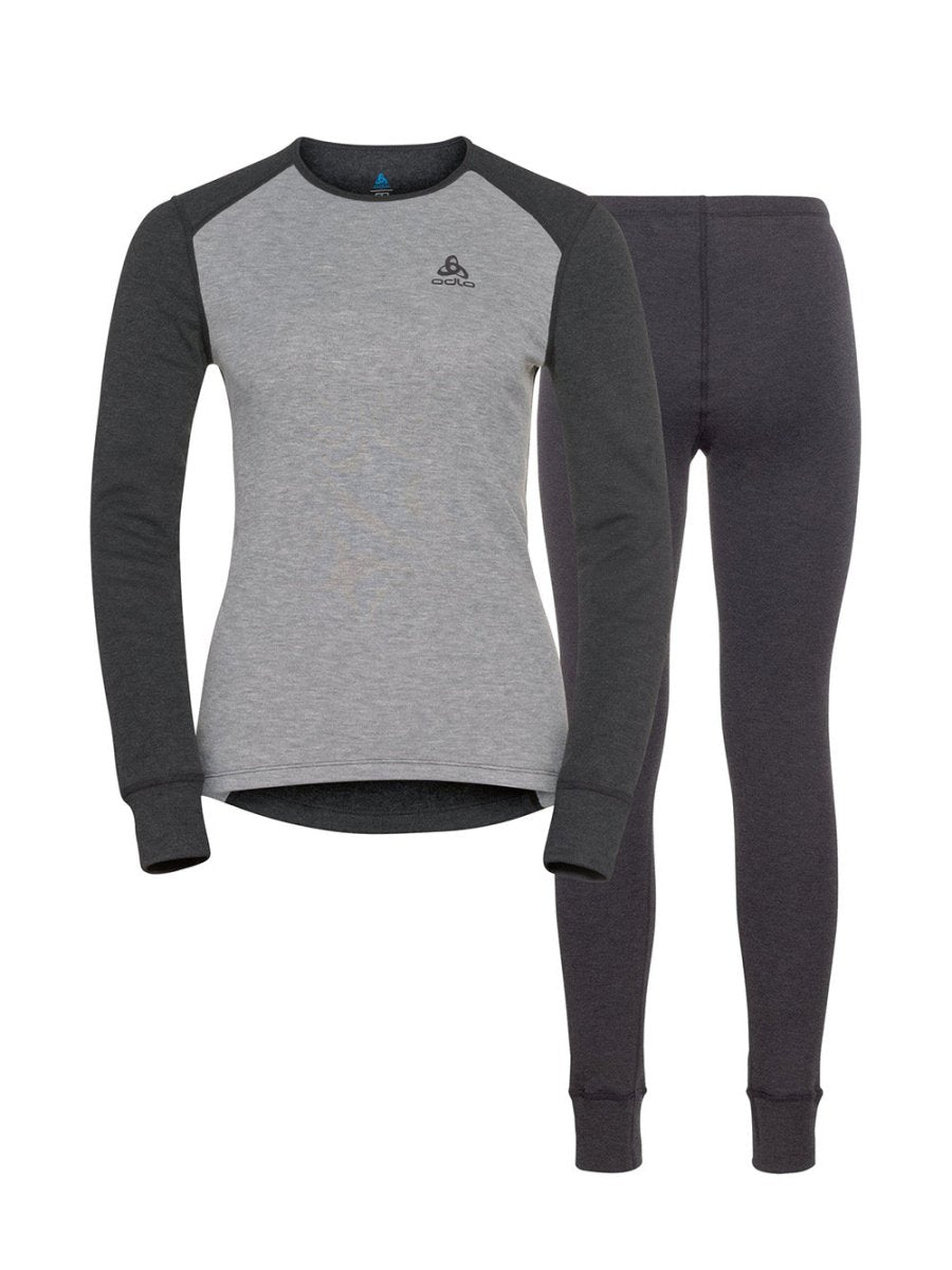 Women's Active Warm Skiundertøjssæt - Dark Grey/Grey Melange - Gumpel & Co
