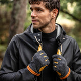 Deerskin Wool Tricot Handske - Herre - Charcoal/Black - Gumpel & Co