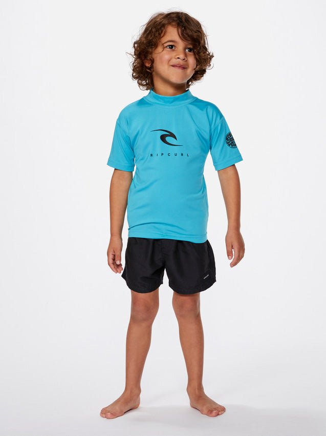 Kids Corps Short Sleeve Rash UPF 50+ UV T-shirt - Børn (1 - 8 år) - Blue - Gumpel & Co