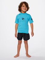 Kids Corps Short Sleeve Rash UPF 50+ UV T-shirt - Children (1-8 years) - Blue