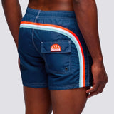 Men's Iconic Stretch Waist Badeshorts - Herre - Navy - Gumpel & Co