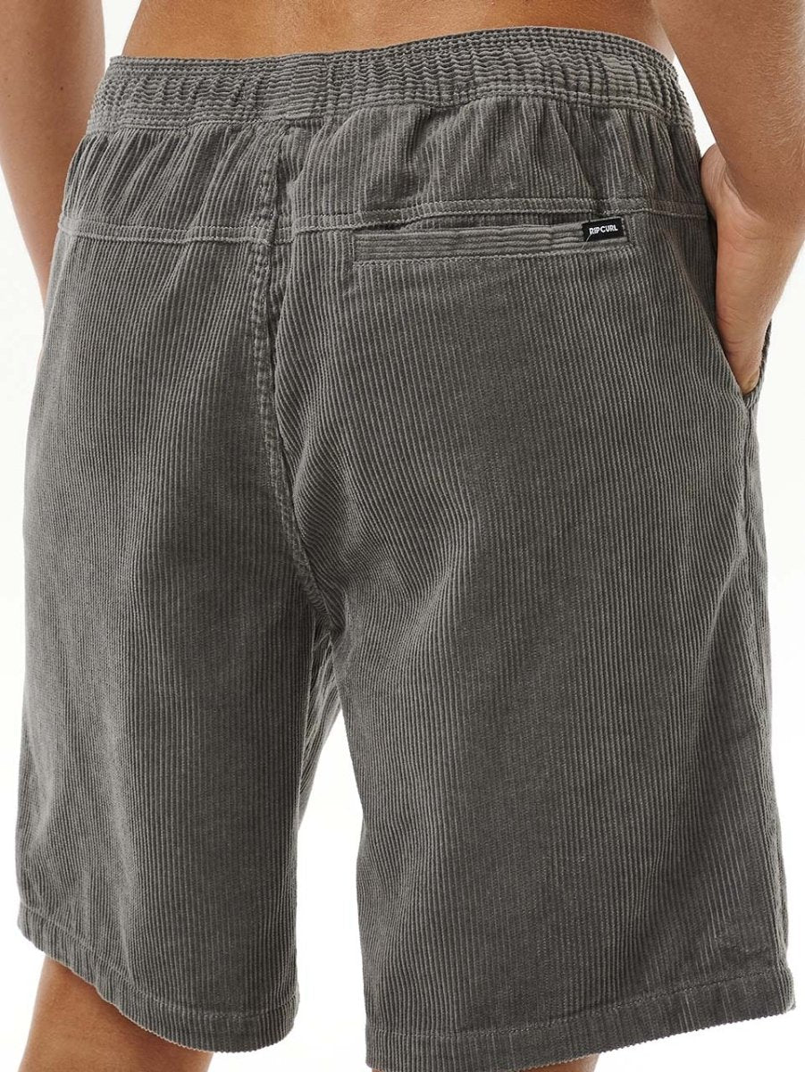Men's Classic Surf Cord Volley Fløjlsshorts - Herre - Charcoal Grey - Gumpel & Co