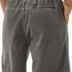 Men's Classic Surf Cord Volley Fløjlsshorts - Herre - Charcoal Grey - Gumpel & Co