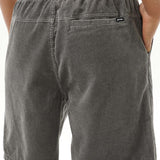Men's Classic Surf Cord Volley Fløjlsshorts - Herre - Charcoal Grey - Gumpel & Co